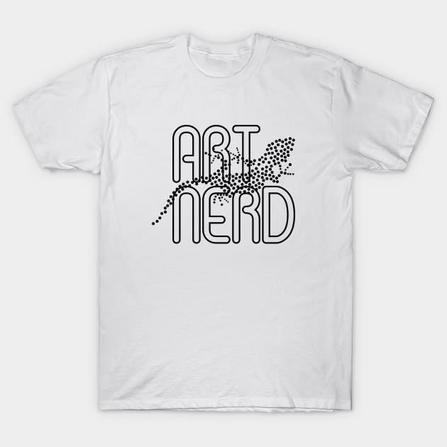 Artnerd - chameleon in dots T-Shirt by Artnerd
